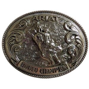 Ariat Youth Rodeo Champion Silver Belt Buckle‎